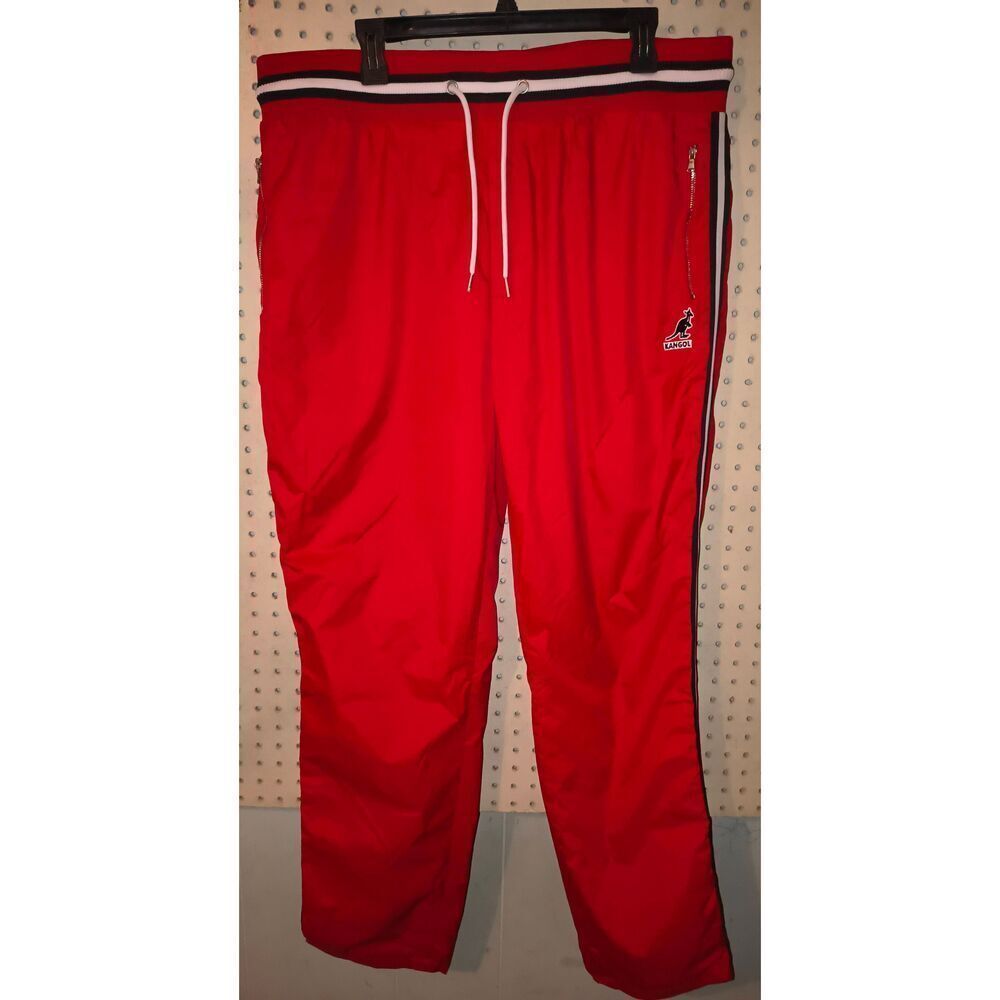 NWT Kangol Nylon Track Pants Size XL vintage-style windbreaker pants drawstring